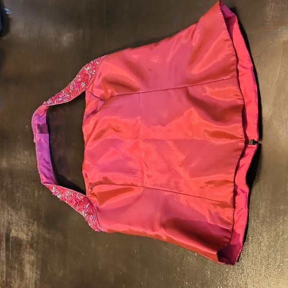 David's Bridal Maroon Bridesmaid Dress‎ - Picture 2 of 11